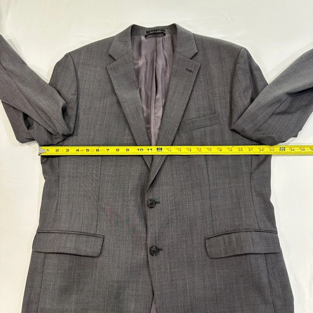 Lauren‎ Ralph Lauren Suit Jacket Mens 44R Grey 100% Wool Blazer Classic Business